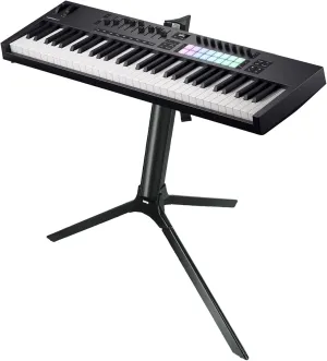 Audiosavings Bundle: Novation LAUNCHKEY 61 MK4 61-Key USB MIDI Ableton Live Keyboard Controller Bundle with STAY-COMPACT Keyboard Stand in Black w/Carry Bag (2 Items)