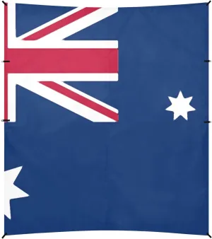 Australia Flag Australian National Blue Red Foldable Beach Tent UPF50 Easy Setup Shade Sun Shelter with Carrying Bag for Family Travel