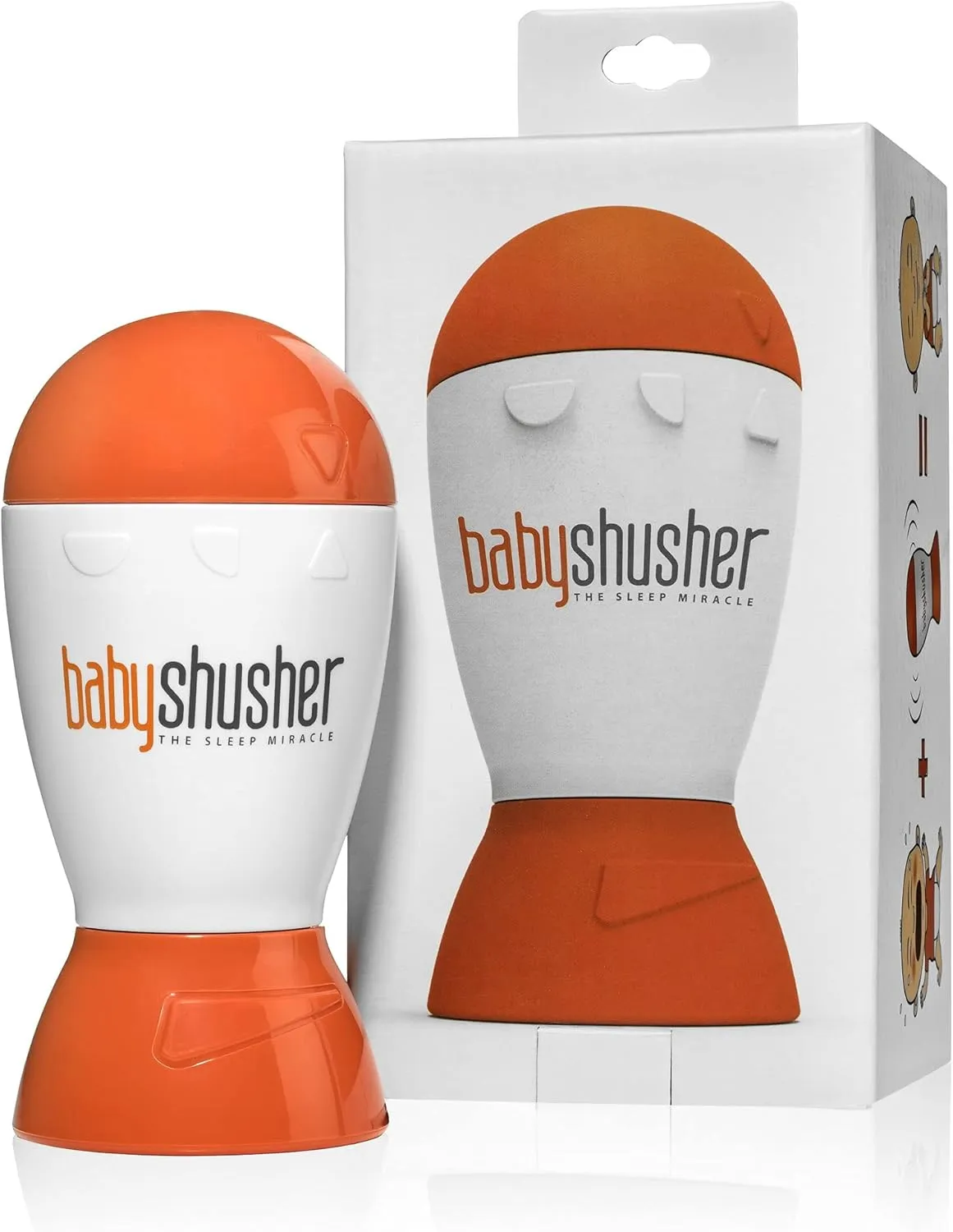 Baby Shusher Portable Sound Machine - White Noise Sound Machine, Baby Soother for Sleeping, Newborn Essentials for Crib, Battery Operated Hush, Travel Friendly - 1 Count