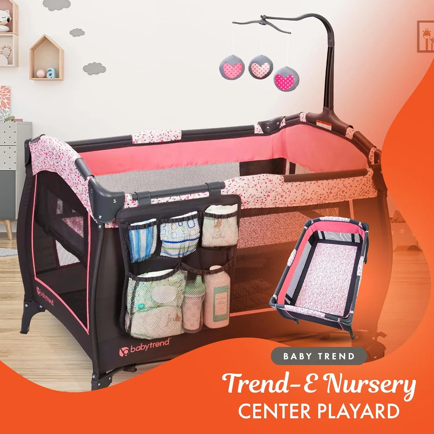 Baby Trend Trend-E Nursery Center® Playard, April