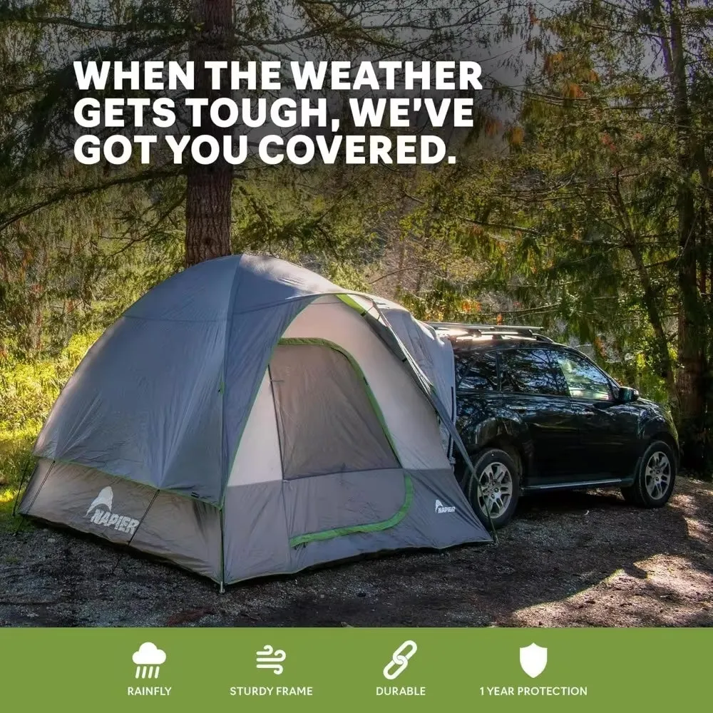 Backroadz SUV Tent 10’ x 10’ Vehicle Camping Tent | Fits All CUVs, SUVs, and Minivans | Sleeps 5