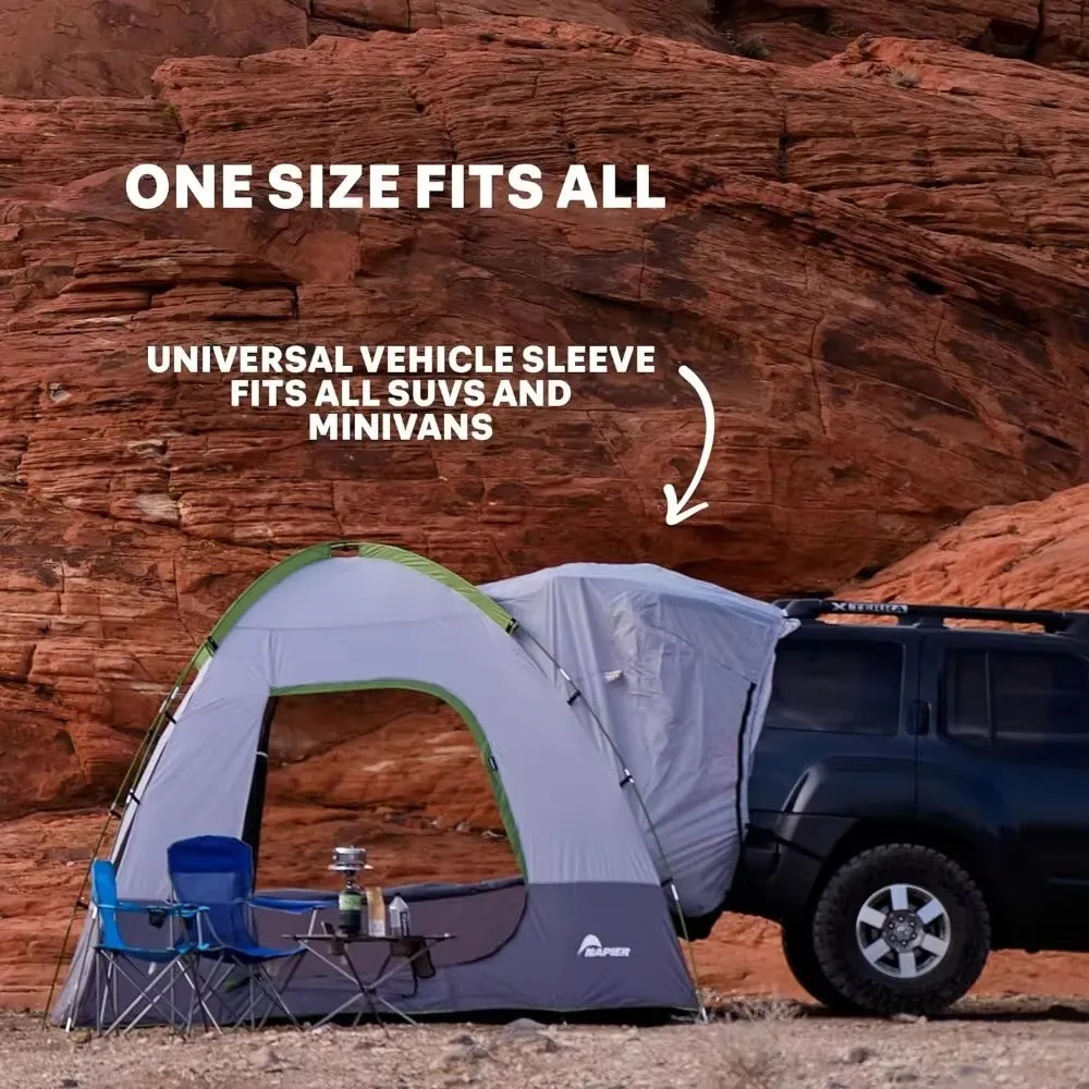 Backroadz SUV Tent 10’ x 10’ Vehicle Camping Tent | Fits All CUVs, SUVs, and Minivans | Sleeps 5
