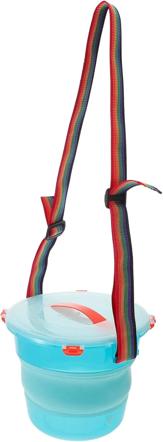 Balacoo Collapsible Water Bucket with Lid Easy Storage Multifunctional for Fishing Cleaning Outdoor