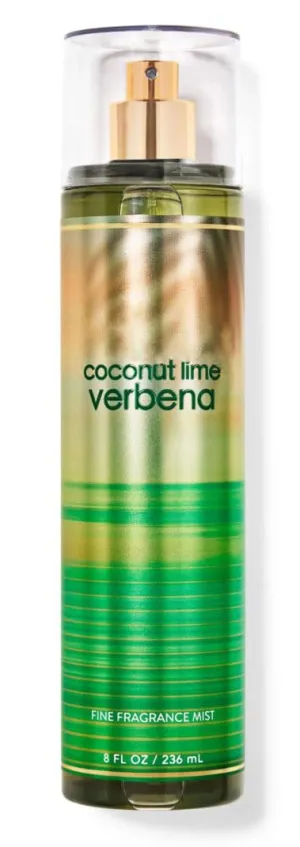 Bath and Body Coconut Lime Verbena Fine Fragrance Mist | 8 Fl Oz