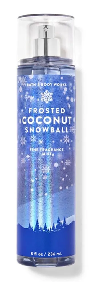 Bath and Body Frosted Coconut Snowball Fine Fragrance Mist | 8 Fl Oz