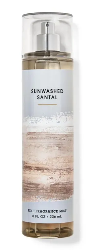 Bath and Body Sunwashed Santal Fine Fragrance Mist | 8 Fl Oz