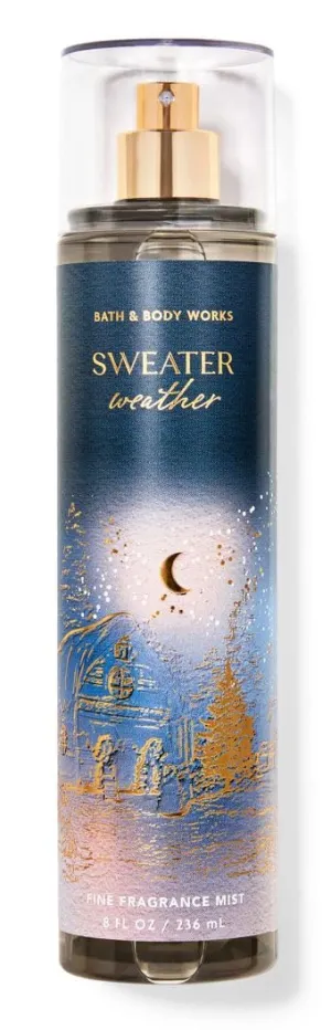 Bath and Body Sweater Weather Fine Fragrance Mist 8 fl oz