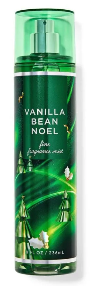 Bath and Body Vanilla Bean Noel Fine Fragrance Mist - 8 Fl Oz