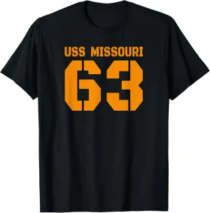 Battleship BB 63 Warship Veterans Day Grandpa Father Dad T-Shirt
