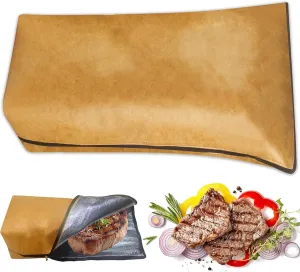 BBQ Blanket - Reusable Smoker Grilling Meat Insulated Resting Bag with Wide Mouth for Large Brisket/Beef/Turkey (ONE-PCS)