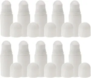 Beaupretty 15pc Rose Quartz Rollerball Bottles Travel Size Refillable Perfume Bottles (50ml) Leakproof Portable
