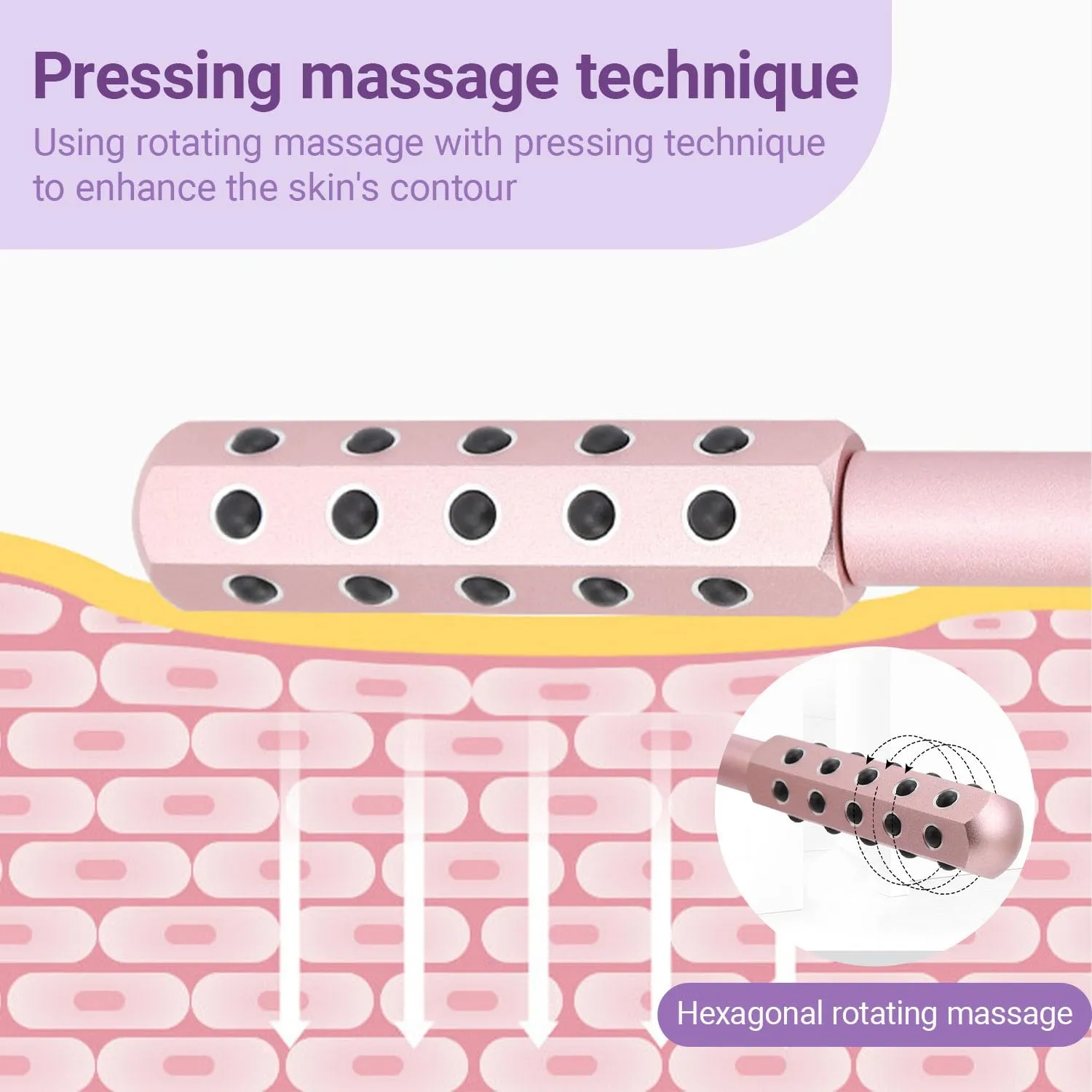 Beauty Sculptor Roller – Uplifting Facial Massager for Skin Firming and Glow, Anti-Aging Face Tool for Daily Skincare Routine, Made of Germanium Alloy with Portable Ergonomic Design(30 Ge Gold,1 PCS)