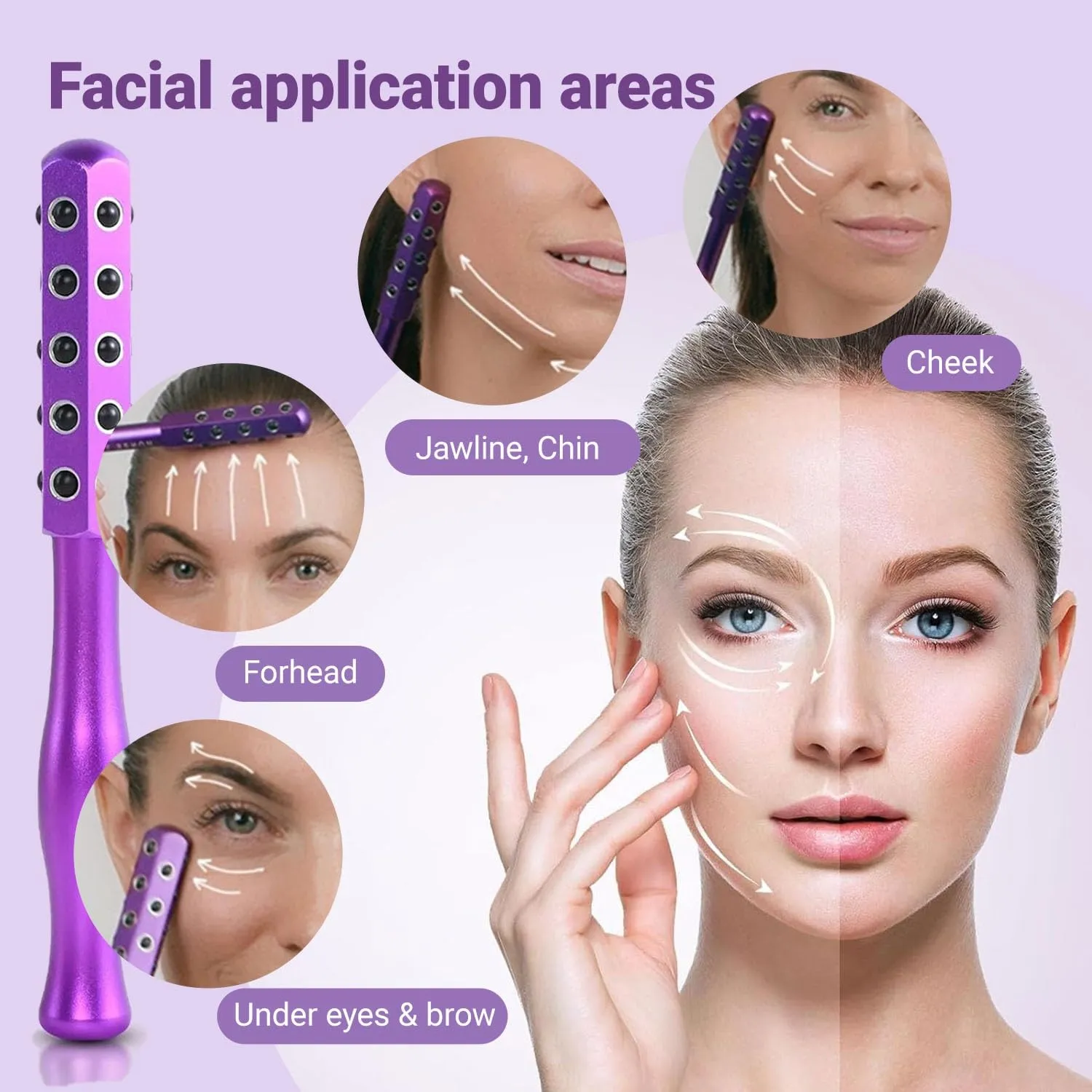 Beauty Sculptor Roller – Uplifting Facial Massager for Skin Firming and Glow, Anti-Aging Face Tool for Daily Skincare Routine, Made of Germanium Alloy with Portable Ergonomic Design(30 Ge Gold,1 PCS)