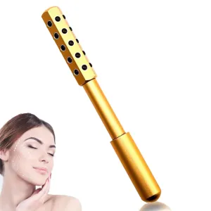 Beauty Sculptor Roller – Uplifting Facial Massager for Skin Firming and Glow, Anti-Aging Face Tool for Daily Skincare Routine, Made of Germanium Alloy with Portable Ergonomic Design(30 Ge Gold,1 PCS)
