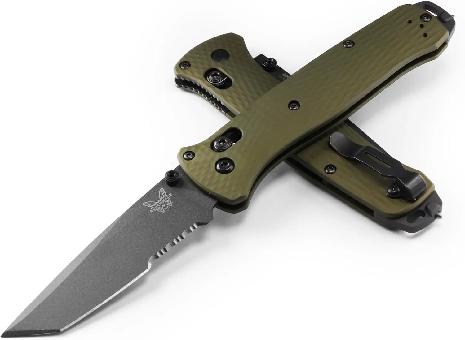 Benchmade - Bailout 537GY EDC Knife with Woodland Green Handle (537SGY-1)