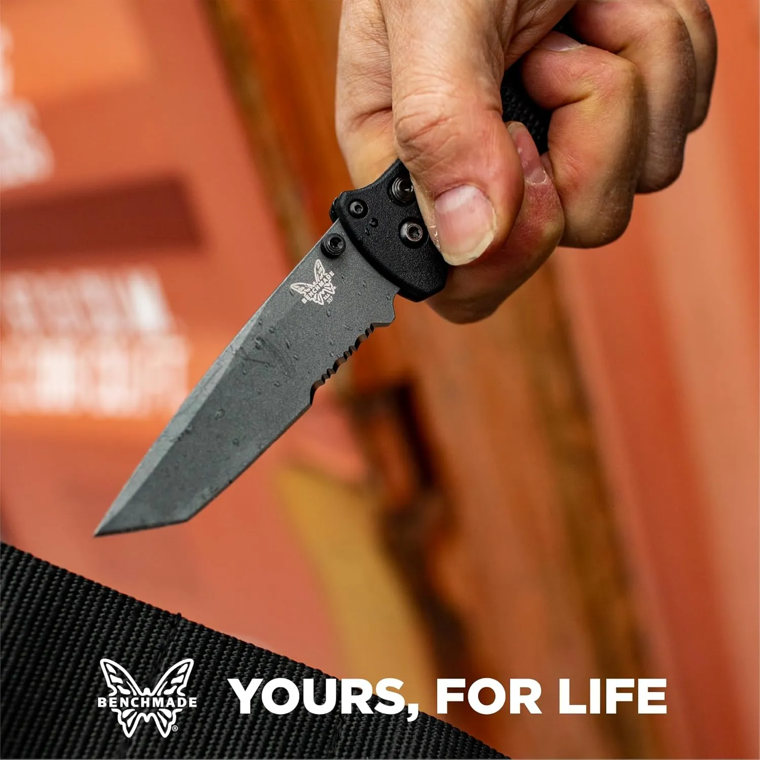 Benchmade - Bailout 537GY EDC Knife with Woodland Green Handle (537SGY-1)