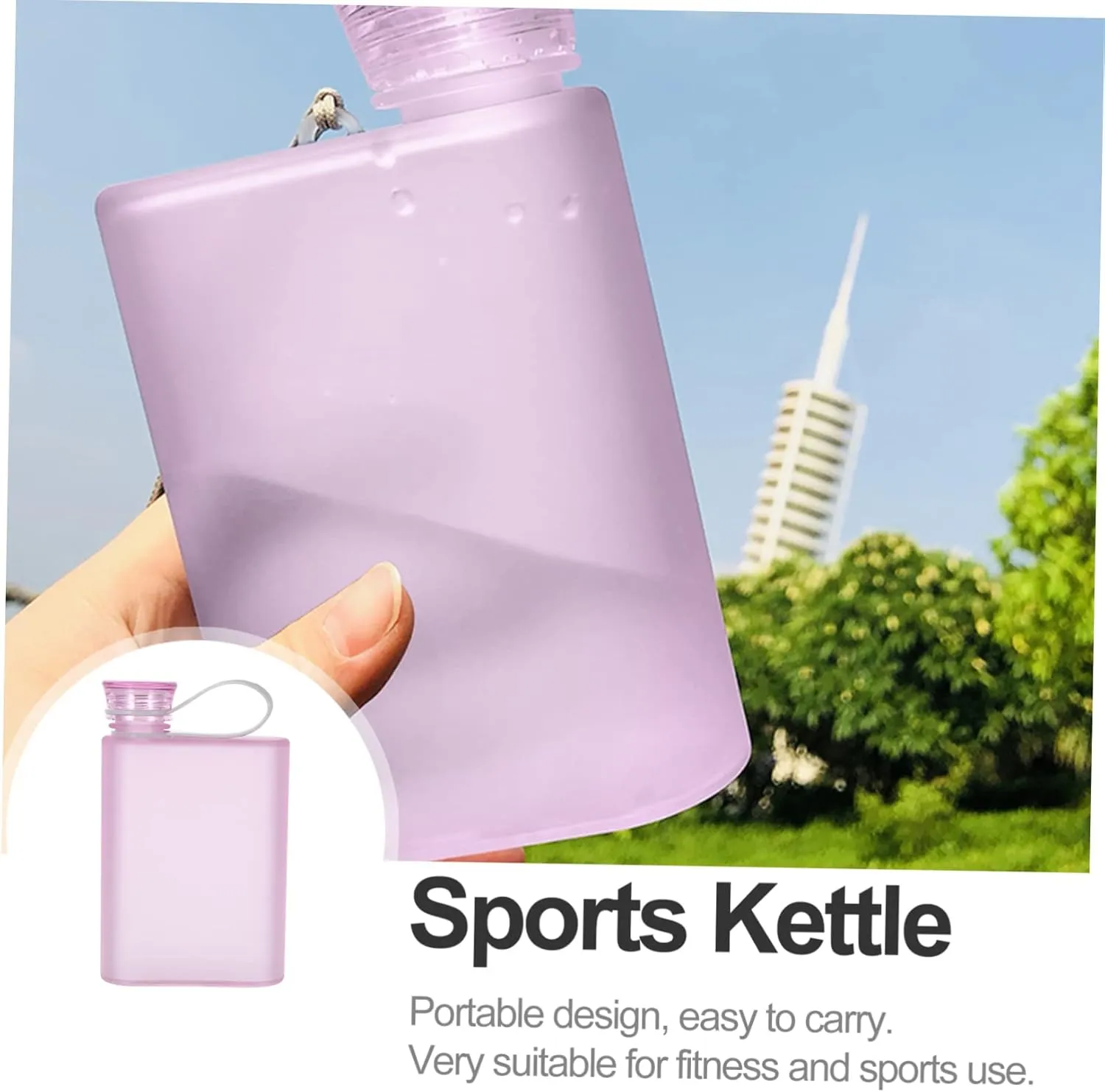 BESPORTBLE Plastic Water Bottle Portable Sports Kettle Outdoor Water Bottle Sports Carrier Large Capacity