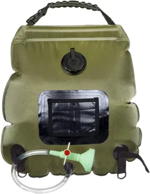 BESPORTBLE Solar Shower Bag for Camping 20l Water Storage Portable Shower Heater with Temperature Display Board