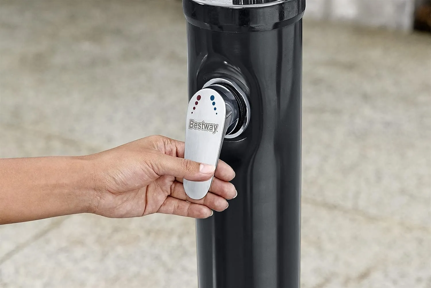 Bestway Flowclear SolarFlow 2 Gal Solar-Heated Outdoor Shower | Portable, Outside Shower Station Fixture | Great for Camping, Pool Area, Beach House