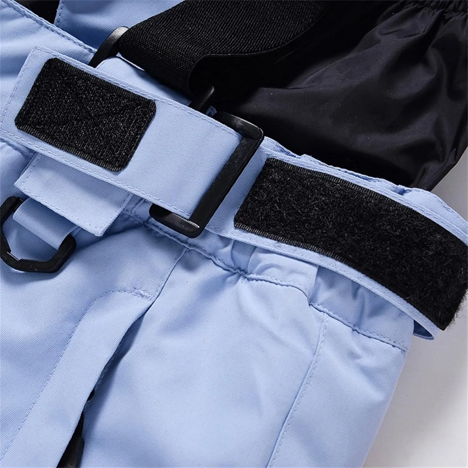 Bib Snow Board Pants for Women Outdoor Windproof Wate-Resistant Insulated Loose Ski Trousers with Suspenders for Snowmobiling