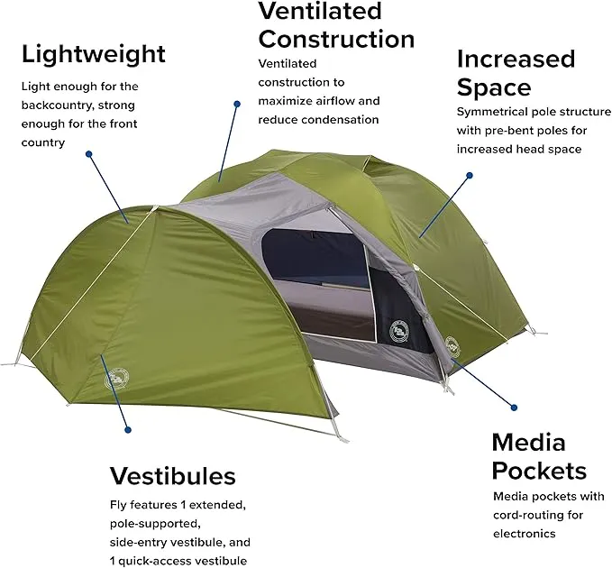 Big Agnes Blacktail & Blacktail Hotel Backpacking & Camping Tents