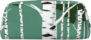 Birch Trees Print Versatile Storage Pouch Makeup Bag Travel Office Small Items Organizer Bag