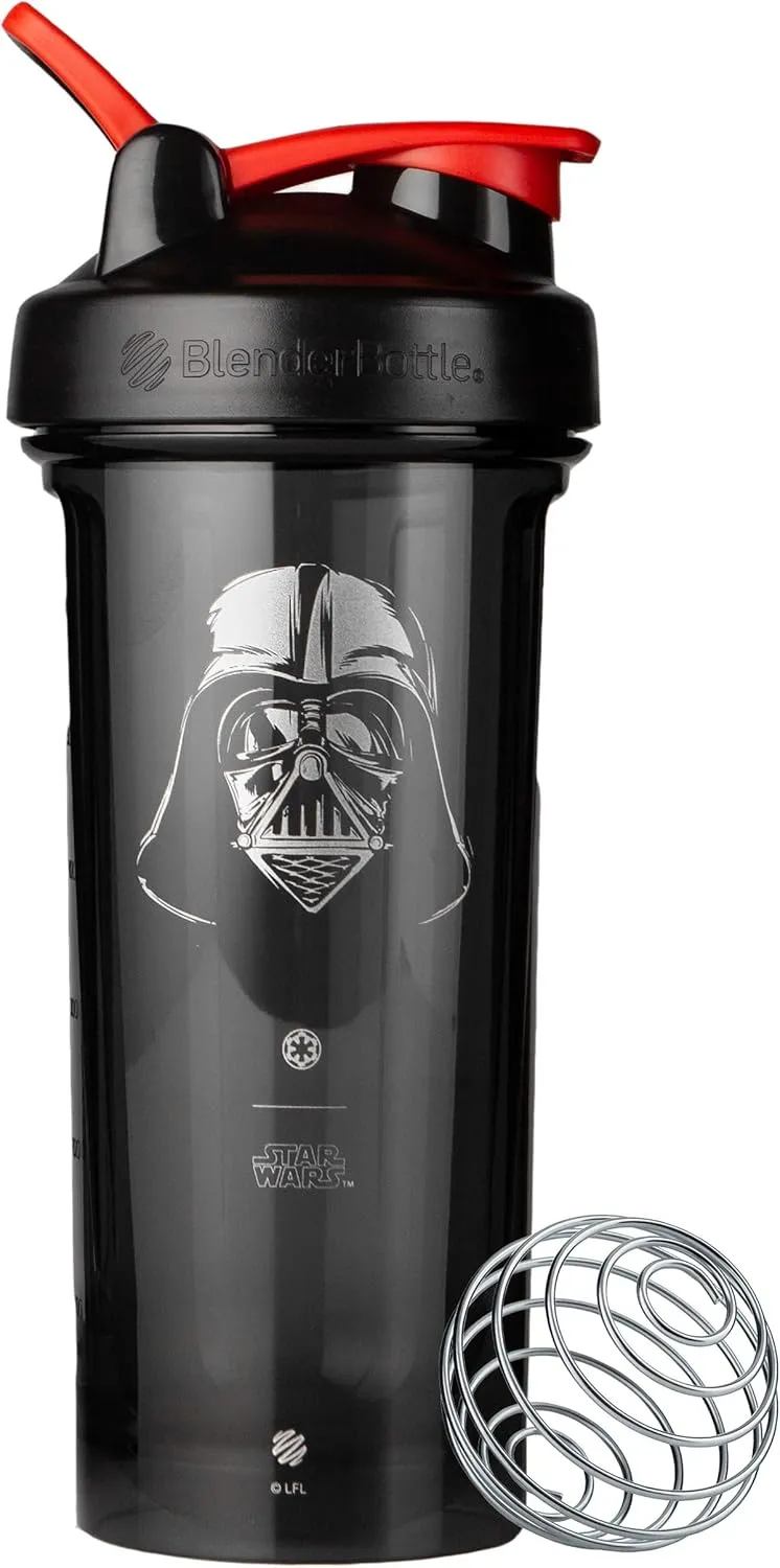 BlenderBottle Star Wars Shaker Bottle Pro Series Perfect for Protein Shakes and Pre Workout, 28-Ounce, Darth Vader Helmet (Pack of 1)
