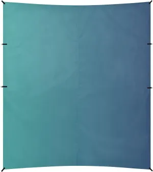 Blue Gradient Foldable Beach Tent UPF50  Protection Easy Setup Sun Shelter with Sturdy Poles, Sandbags and Shovel for Backyard and Camping
