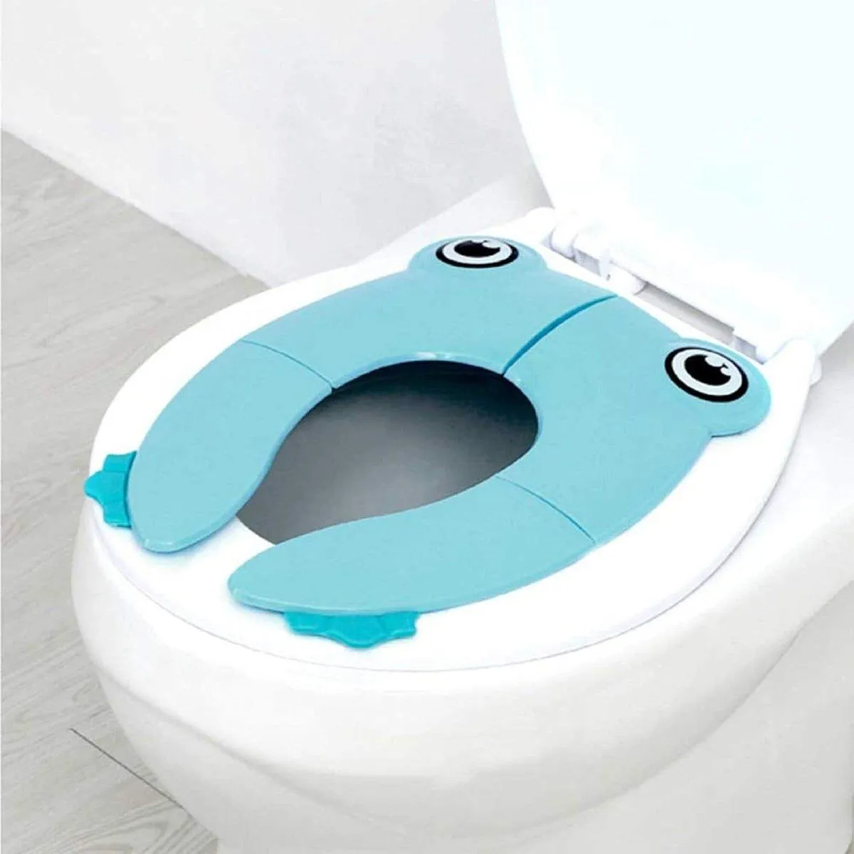 Blue Kids Toilet Seat Washer Portable Baby Training Seat for Easy Potty Training