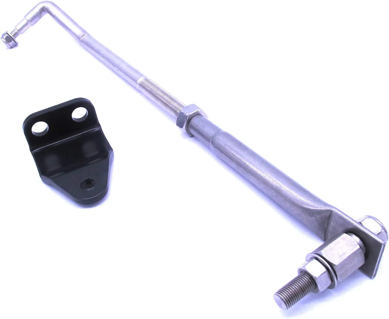Boat Engine Stainless Steel Steering Tie Rod Drag Link Kit 315-395mm / 12.4-15.55in Adjustable, Include Steering Hook