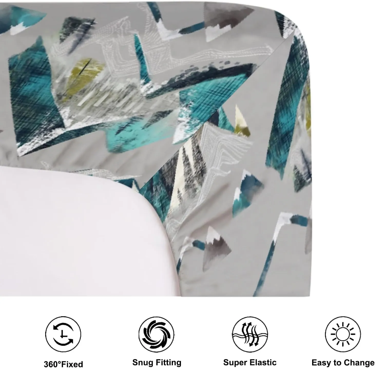 Boho Mountains Baby Crib Sheets for Boy Girl 52"x28" Mountain Range Hiking Wild Crib Mattress Covers Soft Breathable Mountain Adventure Camping Baby Sheets for Standard Crib and Toddler Bed Mattress