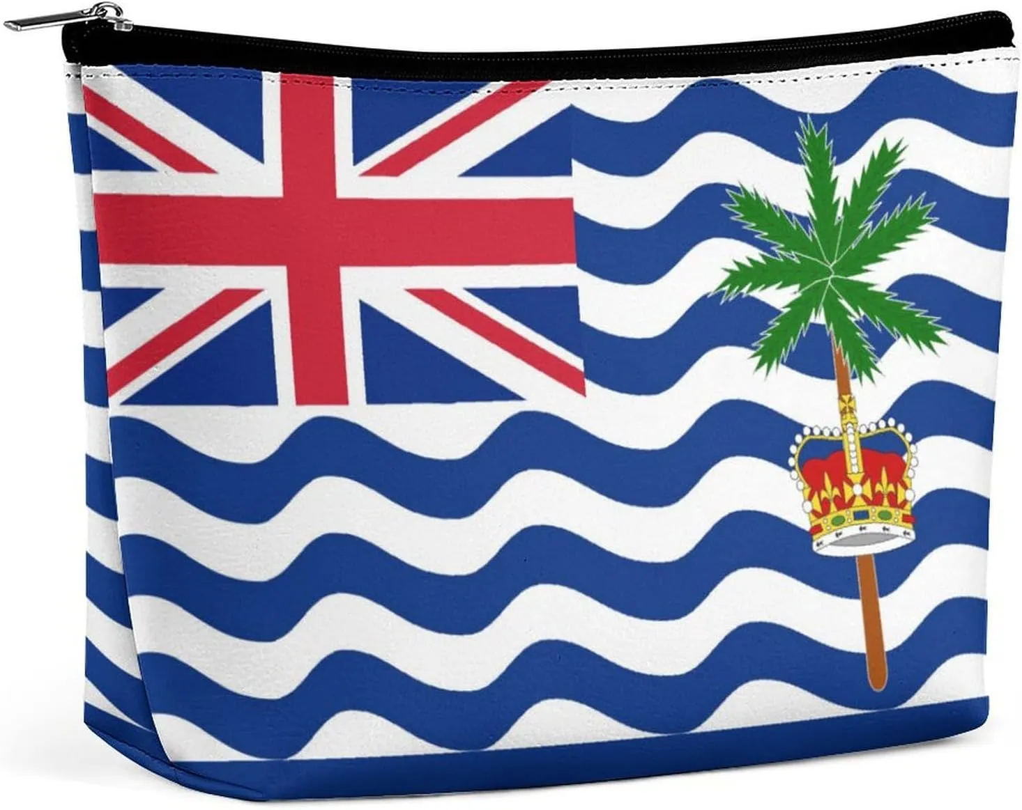 British Indian Ocean Territory Flag Makeup Bag for Purse Travel Cosmetic Organizer for Women Girls