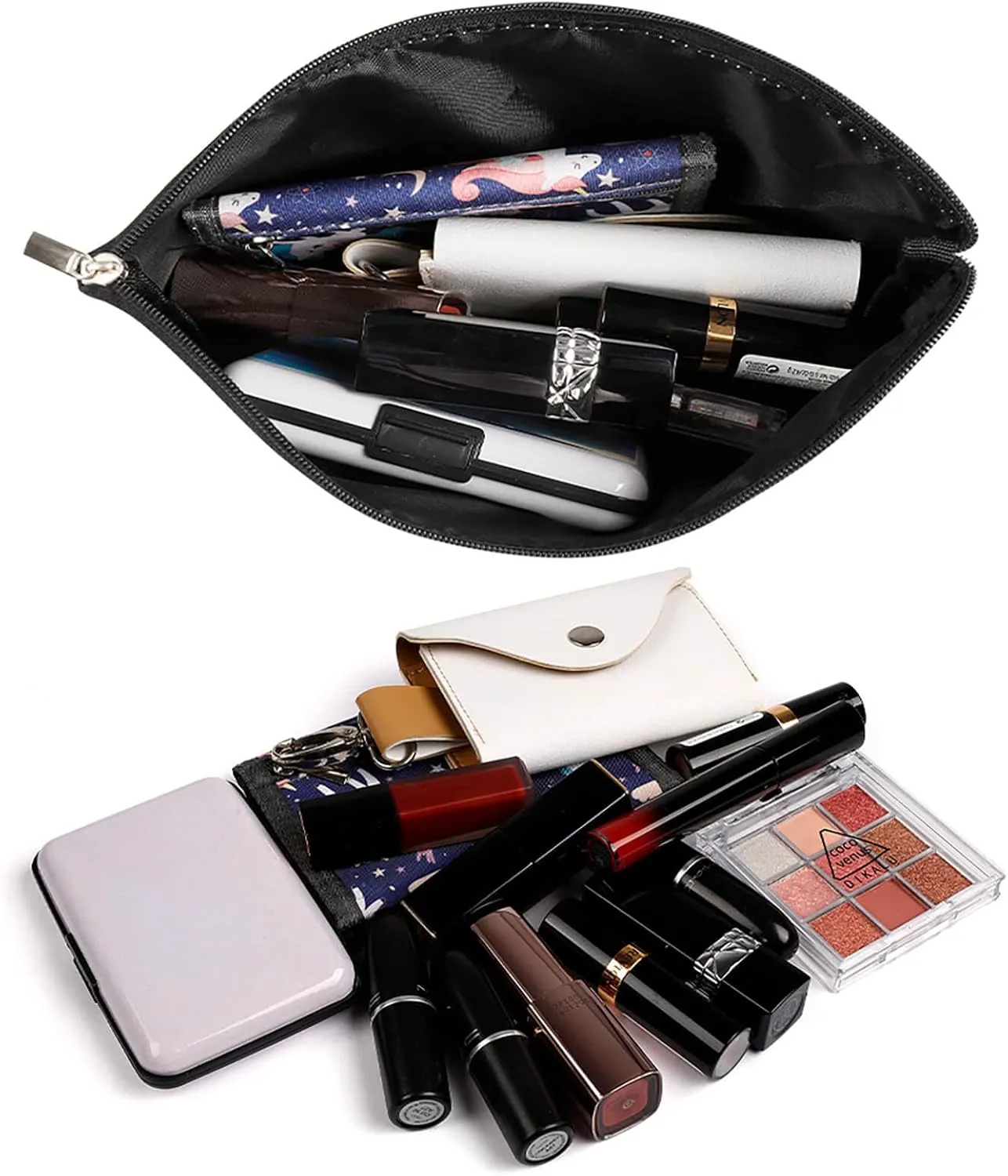 British Indian Ocean Territory Flag Makeup Bag for Purse Travel Cosmetic Organizer for Women Girls
