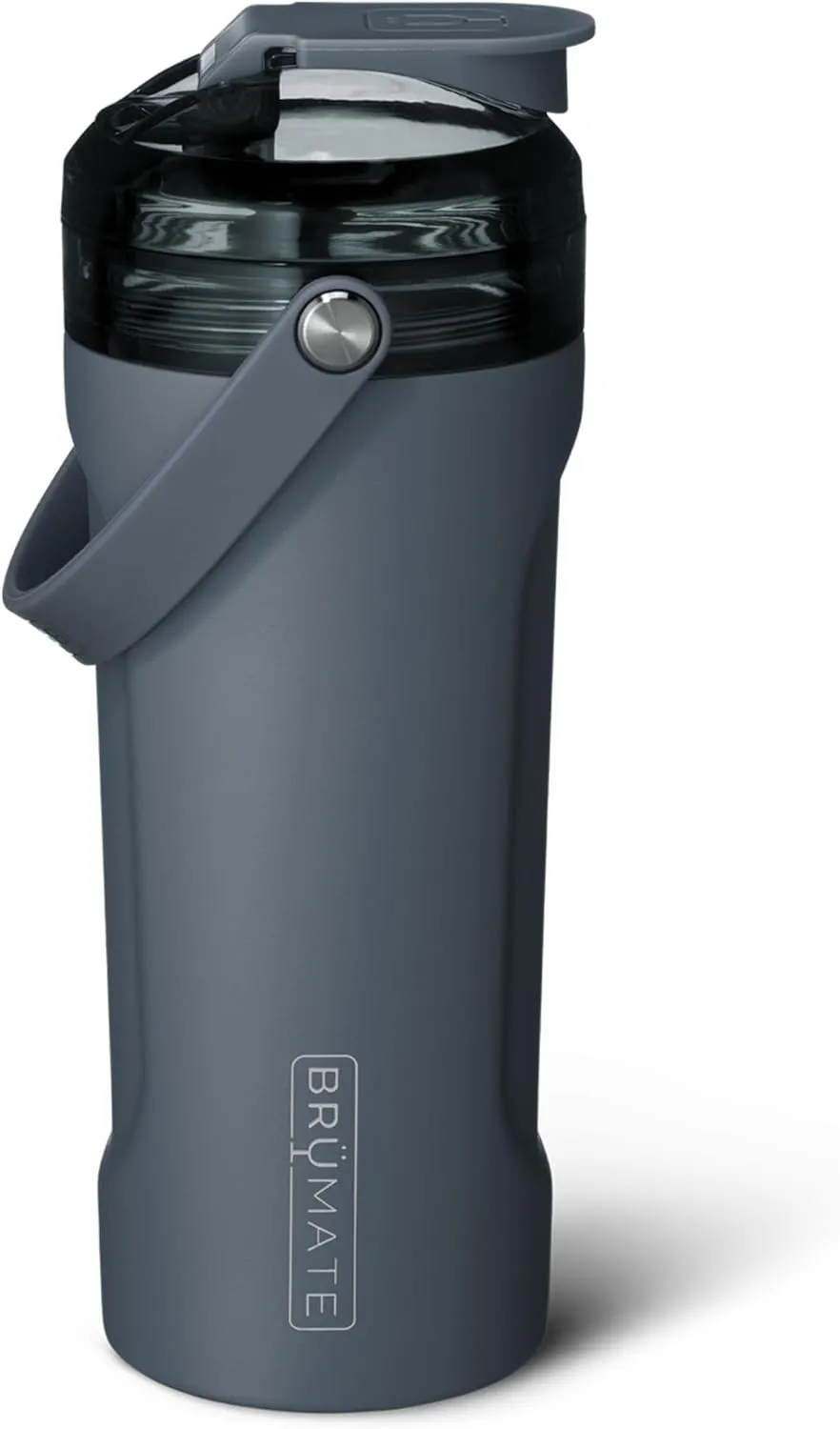 BrüMate MultiShaker Blender Shaker Bottle | 100% Leakproof Insulated Stainless Steel Shaker Bottle | Protein Shaker Bottle, and Pre Workout Bottle for the Gym | 26oz (Nightfall Blue)