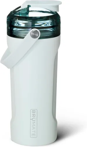 BrüMate MultiShaker Blender Shaker Bottle | 100% Leakproof Insulated Stainless Steel The Perfect Shaker Cup, Protein Shaker Bottle, and Pre Workout Bottle for the Gym | 26oz (Blue Agave)