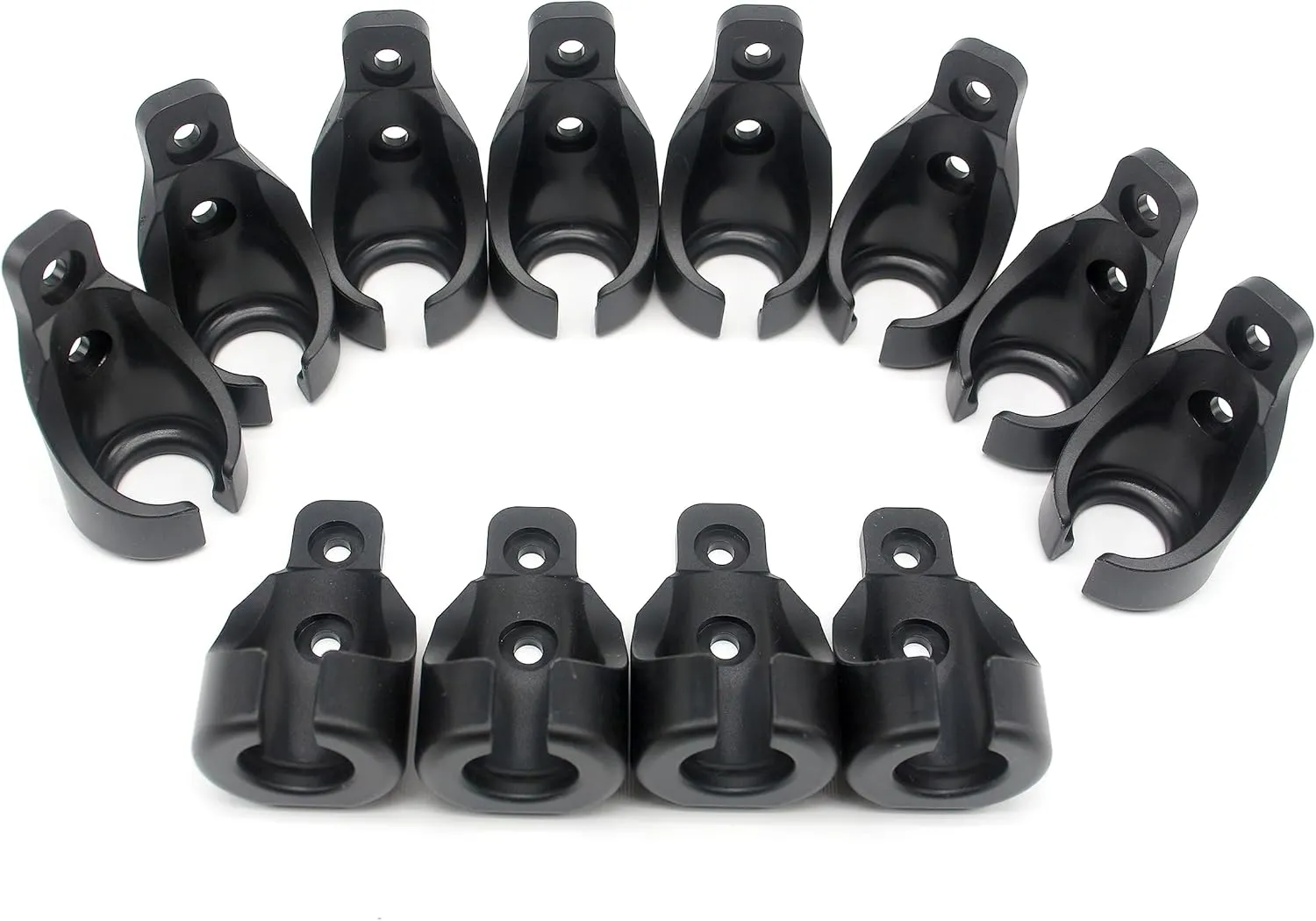 Bungee Kit for Roller Shade Parts Replacement Sun Shades Blackout Roller up Blinds tie Down (Black, 12 Circle Receiver)