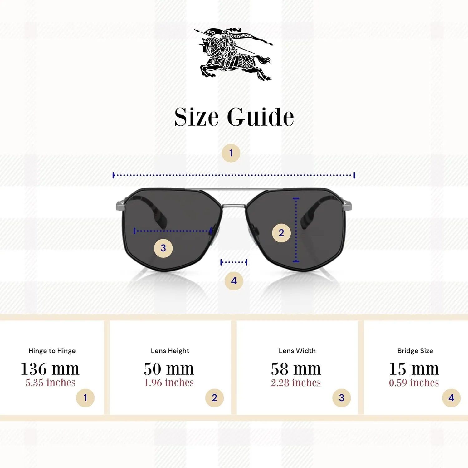 BURBERRY Ozwald BE3139 Hexagonal Sunglasses for Men   BUNDLE With Designer iWear Eyewear Kit