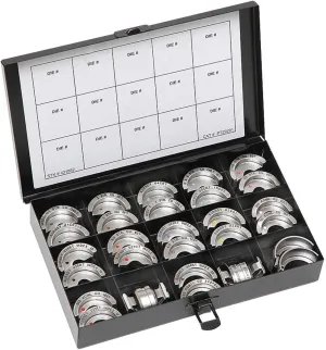 Burndy UDIEKITCU Stainless Steel U-Die Kit for Copper Connectors #6 AWG-750 kcmil. Color coded for crimping YA, and YS types of connectors.