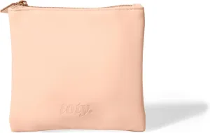 by Sofia Vergara - Rosita Bag - Vegan Soft Leather Makeup Bag - Convenient On-the-Go Protection for Ilumina CC Creamy Compact & Other Beauty Essentials - Silky Satin Lining & Easy-Zip Closure