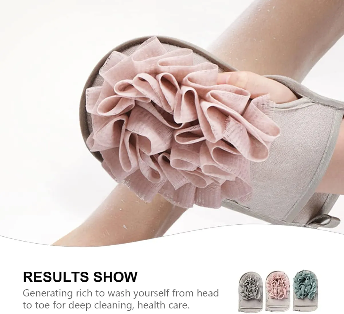 Cabilock 9 Pcs Double Sided Bath Towel Exfoliator Remover Gloves Kids Bath Gloves Mesh Pouf Shower Ball Gloves for Cleaning Body Scrub Gloves Back Skin Care Pe Material Rub Mud