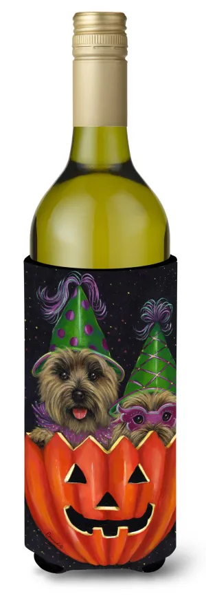 Cairn Terrier Halloween PeekaBoo Wine Bottle Hugger PPP3056LITERK