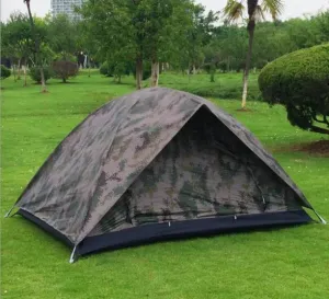 Camouflage 2-Person Four-Season Double Tent - Double Door Outdoor Camping Tent