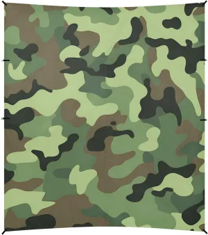 Camouflage Green Foldable Beach Cabana UPF50  Easy Setup Portable Sun Shelter with Sandbags and Shovel for Backyard and Camping