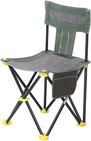 Camping Chair Outdoor Chair Foldable Chair Breathable Outdoor Mesh Chair Portable Beach Fishing Chair Folding Chair Stool With Side Pocket Portable Storage Folding Camping Chair ( Size : 38*38cm )