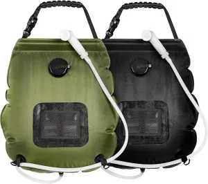 Camping Shower Bag, Camping Shower with Upgraded Hose and Shower Head,Portable Shower for Camping Hiking, Traveling
