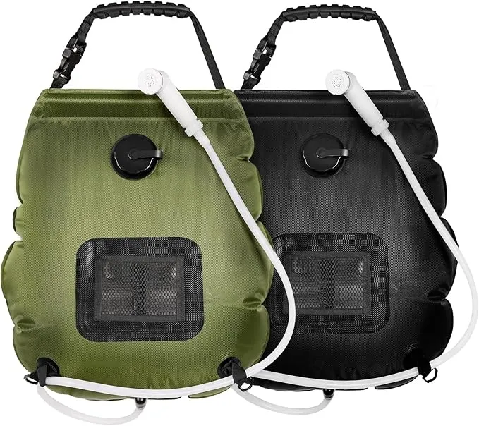 Camping Shower Bag, Camping Shower with Upgraded Hose and Shower Head,Portable Shower for Camping Hiking, Traveling