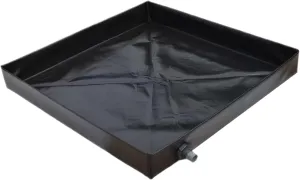 Camping Shower Mat, 41x41'' Collapsible Shower Base with Wrapped Edges Rapid Drainage Waterproof Pan with Heavy Duty Bottom for Outdoor Camping.