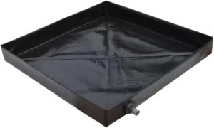 Camping Shower Mat 41x41'' Collapsible Shower Base with Wrapped Edges Rapid Drainage Waterproof Shower Pan with Heavy Duty Bottom for Outdoor Shower Camping, Camping Shower Mat
