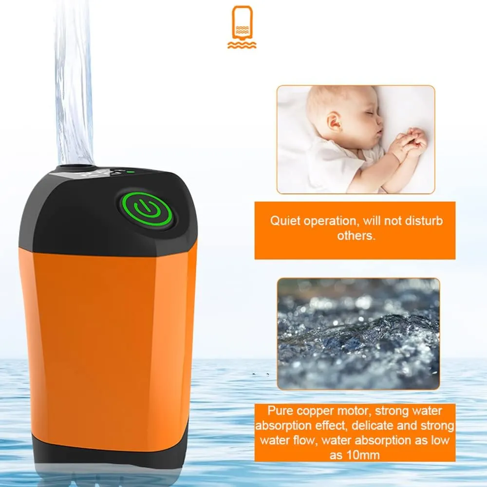 Camping Shower Portable Electric Shower Pump IPX7 Waterproof with Digital Display for Camping Hiking Backpacking Travel Beach Pet Watering