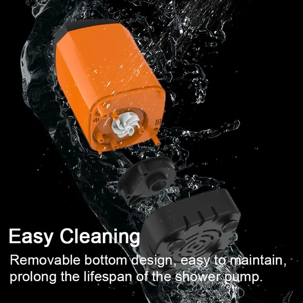 Camping Shower Portable Electric Shower Pump IPX7 Waterproof with Digital Display for Camping Hiking Backpacking Travel Beach Pet Watering